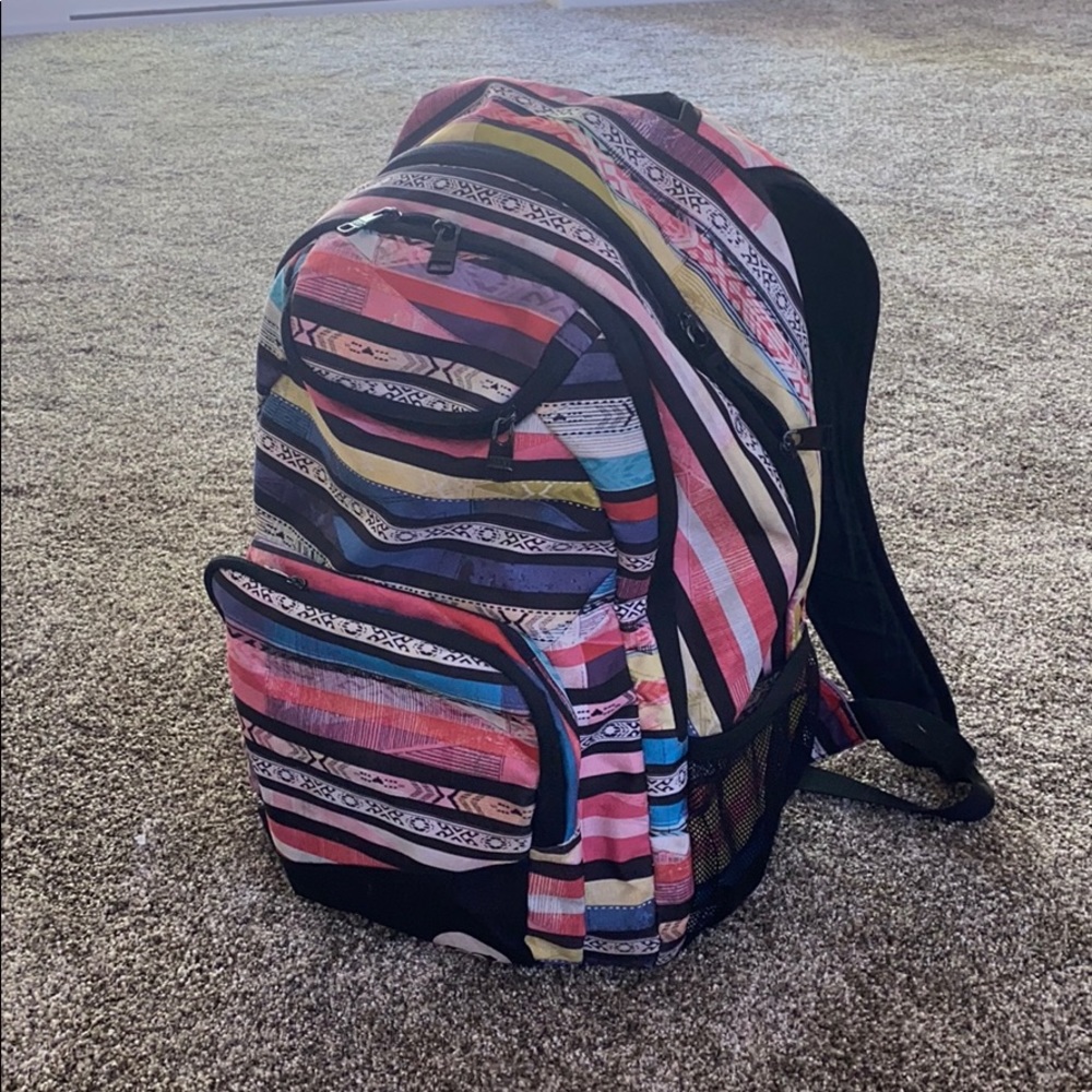 Roxy multicolor backpack with lots of storage